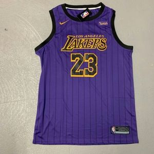 NIKE LeBron James Lakers Purple City Jersey XL